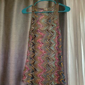 BKE multicolor shear tank top. Size M